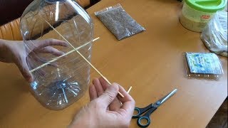 Как сделать кормушку из пластиковой бутылки