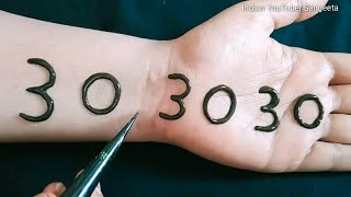 303030 Easy Arabic Mehndi Design For Hands || Henna Design || New Mehndi Design || mehndi