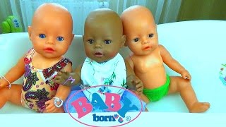 КУКЛЫ БЕБИ БОН Купаются в ванночке БЕБИ БОРН видео для девочек