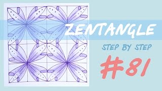 Zentangle step by step tutorial #81