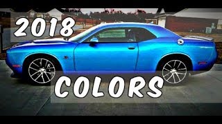2018 Dodge Challenger B5 Blue and Other Colors Availability