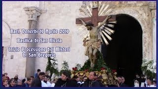 Inizio Processione dei Misteri di San Gregorio 2019
