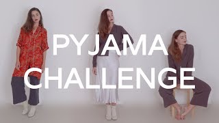 WEARING PJS as DAYWEAR for a WEEK | PYJAMA CHALLENGE | MINIMALIST WARDROBE