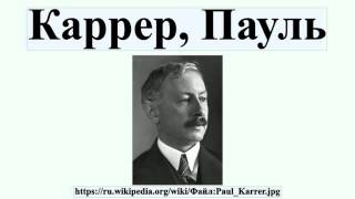 Каррер, Пауль