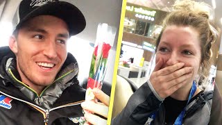 My Olympic Tinder Date Surprised Me At The Airport (Vertical Video)
