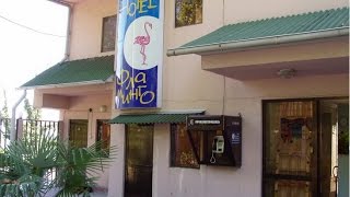 Отель "Фламинго" на улице Победы в Лазаревском зимой, прогулка к морю. SOCHI RUSSIA
