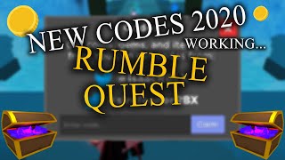 ALL NEW RUMBLE QUESTS CODES -  NEW UPDATE 2020 (Roblox)
