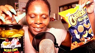 PICKLE ASMR Cheetos Crunch Hot Devil SPIT SPICYChips