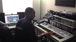 Herman P-Nut Johnson Playing Key Bass