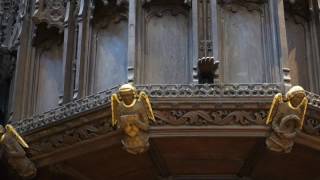 Wooden conducting hand at Ripon Cathedral