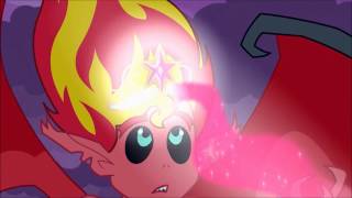 Transformation And Sunset Shimmer's Defeat Scene