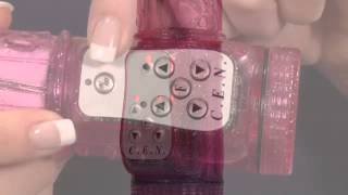 Фиолетовый хай-тек вибратор GLITTER GLAM SE-0675-15-3