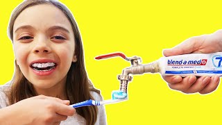 To brush teeth - غسل الأسنان Sa Spalam Dintii | Jasmina Show