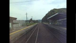 山陰本線（San-in Line） 前面展望　下り　5/8　浜田→益田