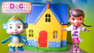 Unboxing the Doc McStuffins Bubble Monkey Playset