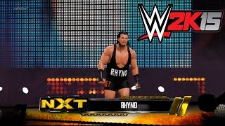WWE 2K15 PC MOD: WWE NXT Arena Rhyno vs R-Truth (Hits ref with a gore)
