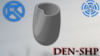 Компас 3D уроки - вогнутая часть на детали