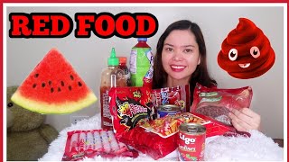 I ONLY ATE RED FOOD FOR 24 HOURS CHALLENGE