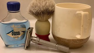 Shaving my beard like grandad! Movember shave #2 with Gillette slim adjustable safety razor