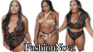 THICK/CURVY GIRL FASHIONNOVA CURVE LINGERIE TRY-ON HAUL