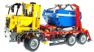 LEGO TECHNIC 42024 REVIEW BUILD UNBOXING CONTAINER TRUCK