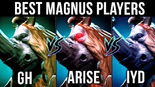 Ar1sE- vs gh vs inYourdreaM - Who is your favourite Magnus Player? Dota 2 EPIC Gameplay