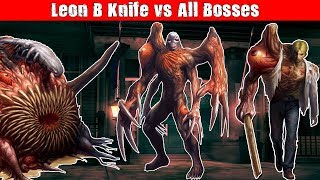 Resident Evil 2 Leon B vs Bosses