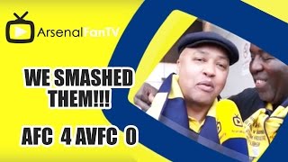 We Smashed Them!!! | Arsenal 4 Aston Villa 0 | FA Cup Final
