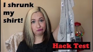 Hack Test - Un-shrink a shirt?