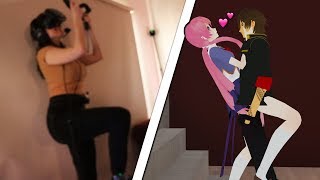 kissing boys IRL vs VRCHAT (FULL BODY TRACKING)