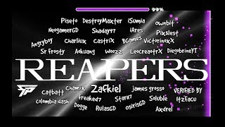 "XXL" & CRAZY MEGACOLLAB!? | 'REAPERS' 100% By Zafkiel & More! [INSANE DEMON?] | Geometry Dash [2.1]