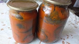 БАКЛАЖАНЫ ОСТРЫЕ ЗАГОТОВКИ НА ЗИМУ КОНСЕРВИРОВАНИЕ РЕЦЕПТ