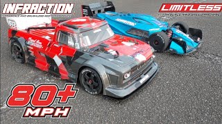 Arrma Limitless and Infraction 6s Runs