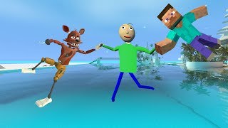 Gmod Baldi's Basics | MINECRAFT | FNAF | ragdolls vol.1