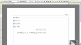 How to set up your paper in MLA format using Open Office