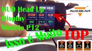 Computador de Bordo OBD Multi Função HUD Head Up Display- Model P12 (AUXBEAM)