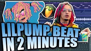 Making a LIL PUMP type beat in 2 MINUTES (FL Studio 12)