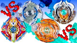 Крутые игры: Бейблэйд Берст. Мега битвы волчков Beyblade Burst. Игрушки для детей