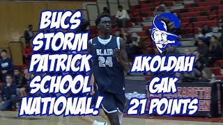 Blair 69 Patrick School National 57 | Boys Basketball Highlights | Akoldah Gak 21 Points!