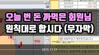 오늘 번 돈 다 까먹은 회원님 등장 ㅠㅠ 원칙대로 지키는 매매합시다