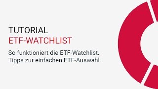 extraETF.com – So funktioniert die ETF-Watchlist