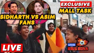 Bigg Boss 13 MALL Task LIVE | Sidharth Vs Asim Fans | Team Bollywood Spy At Oberoi Mall