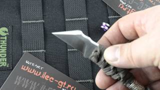 Мини нож EDC - с паракордовой оплеткой