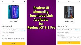 Realme UI Manually Download Link Available For REALME XT & Realme 3 Pro| Realme UI Manually Install