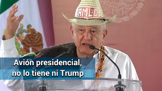 Ese avión se vende, se renta o se rifa pero yo no me voy a subir: AMLO