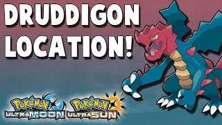 Where to Catch Druddigon (#374) in Pokemon Ultra Sun and Ultra Moon Location