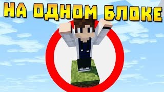 Как пройти майнкрафт на одном блоке!