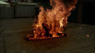 Girl set on fire!!!?