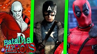 Minecraft : DEADPOOL vs DEADMAN vs CAPTAIN AMERICA - BATALHA DE HERÓI