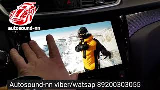 Nissan X-trail T32(2014+)10" работа кругового обзора android 6.0